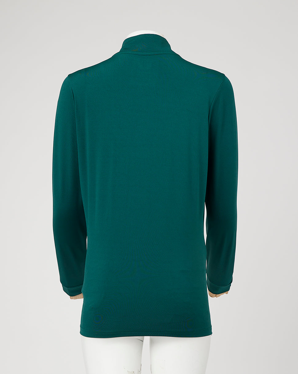 Womens Players 1/4 Zip Midlayer - Botanical Garden