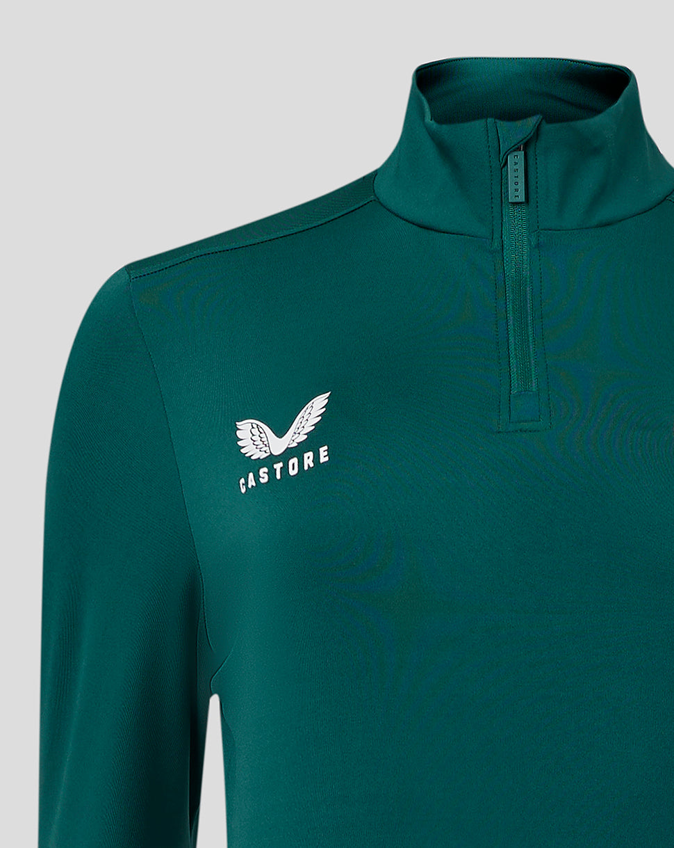 Womens Players 1/4 Zip Midlayer - Botanical Garden