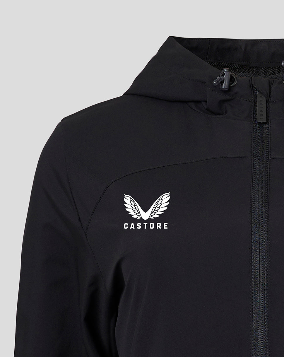 Womens Players Rain Jacket - Caviar Black