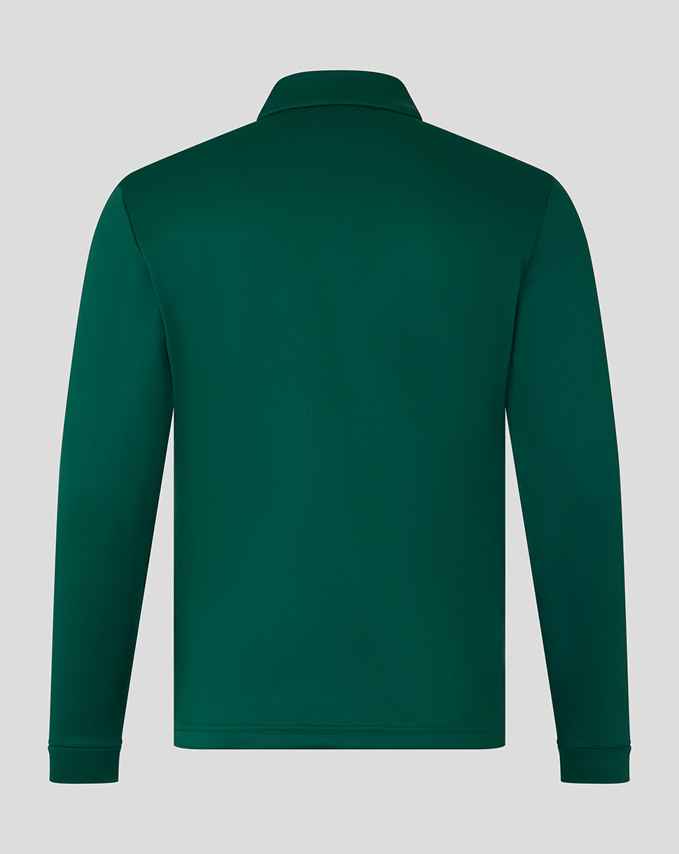 Mens Players Brushed Back 1/4 Zip Midlayer - Botanical Garden